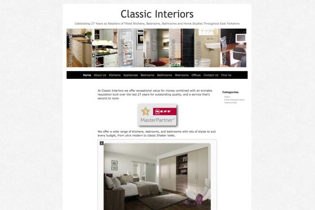 Classic Interiors website